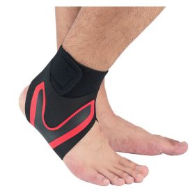 Ankle Support Brace Safety Running Basketball Sports Ankle Sleeves (Option: XL-1pc-Right red)